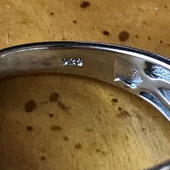 Natural Grandidierite Sterling Silver Men’s Ring Size 12 - Picture 5 of 8